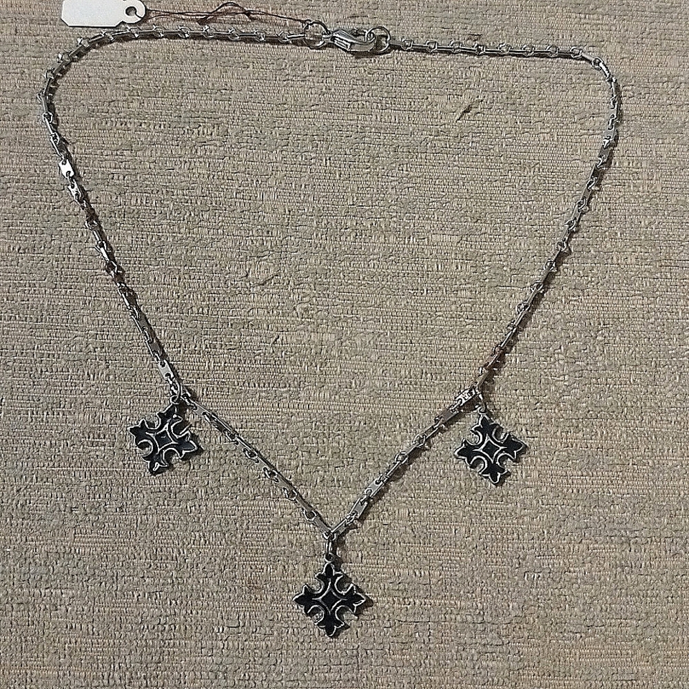 Triple Cross Choker Necklace